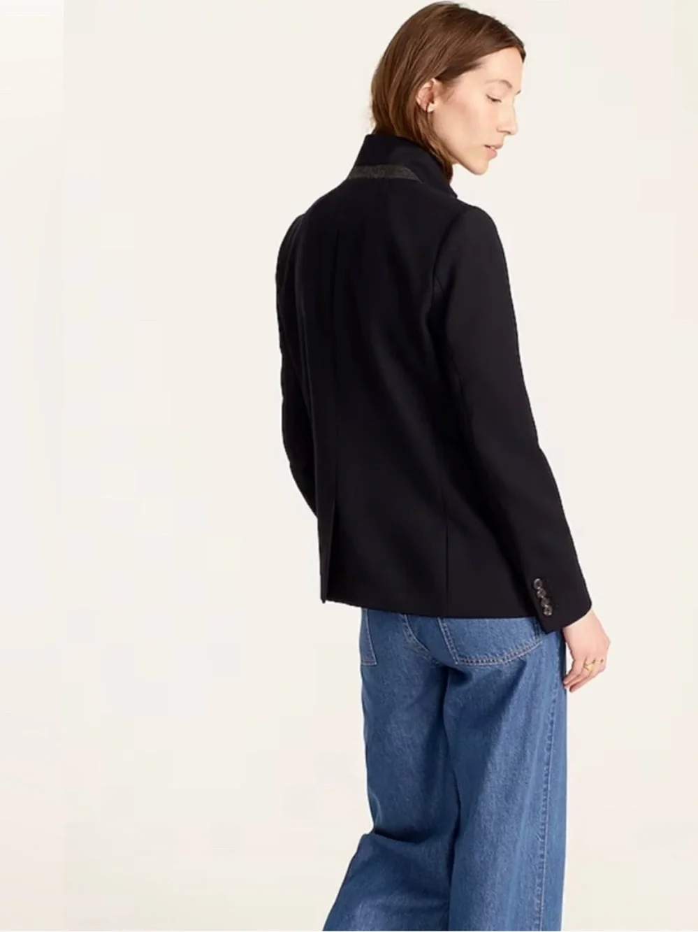 J. Crew Navy Single-Button Minimalist Blazer Sz 6